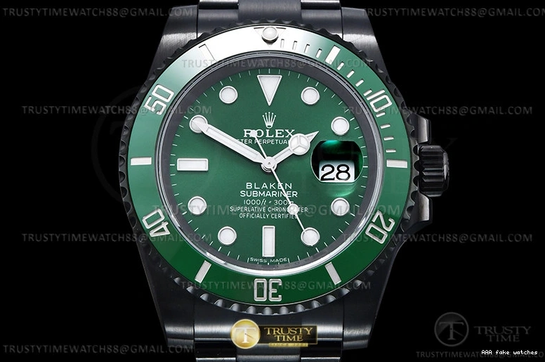 Aaa fake watches PVD SS 116610LV – Sub V2 V6F Blaken VS3135 ROLSUB0425A Black 1031